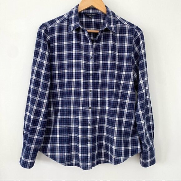 Brooks Brothers ๐ฏ cotton flannel button down plaid shirt - Picture 1 of 6
